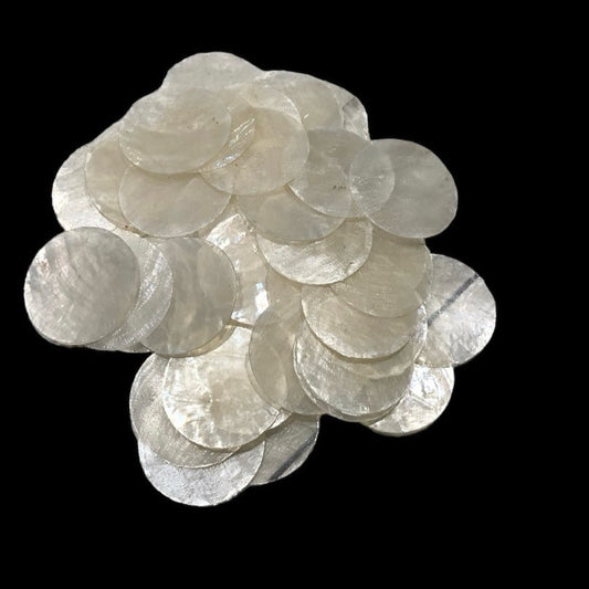 1” Capiz Shell Rounds