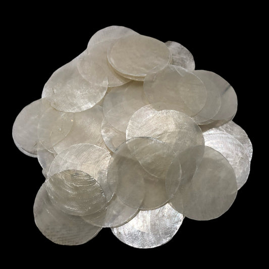 1.5” Capiz Shell Rounds