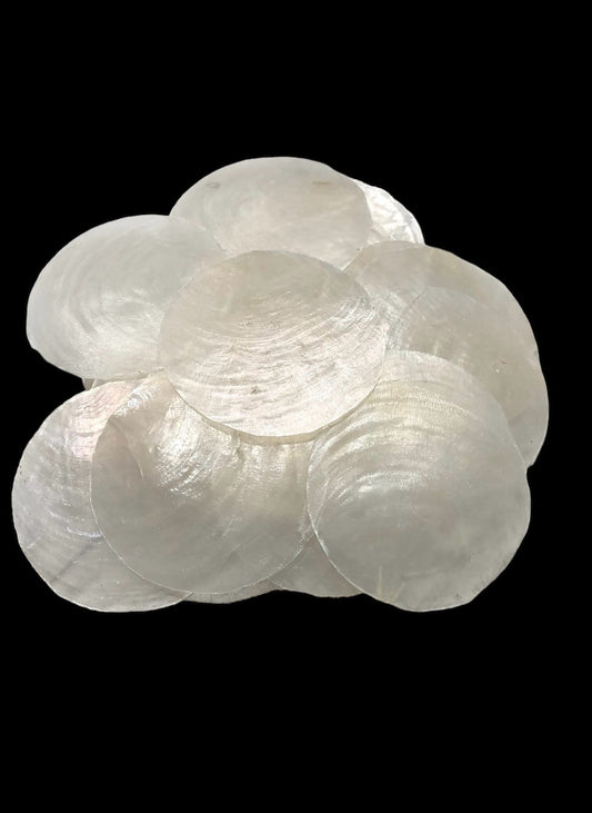 2.5” Capiz Shell Rounds